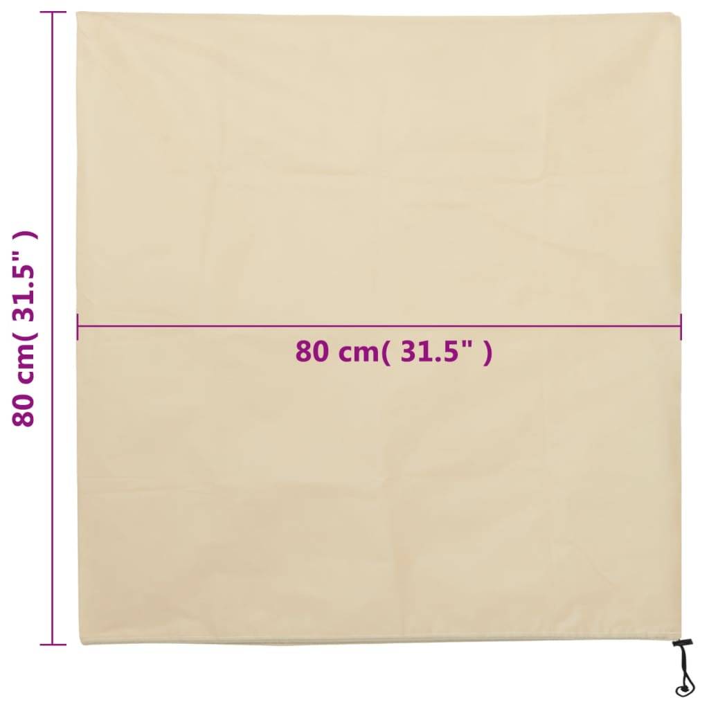 vidaXL Wintervlies mit Kordelzug 4 Stk. 70 g/m² 0,8x0,8 m
