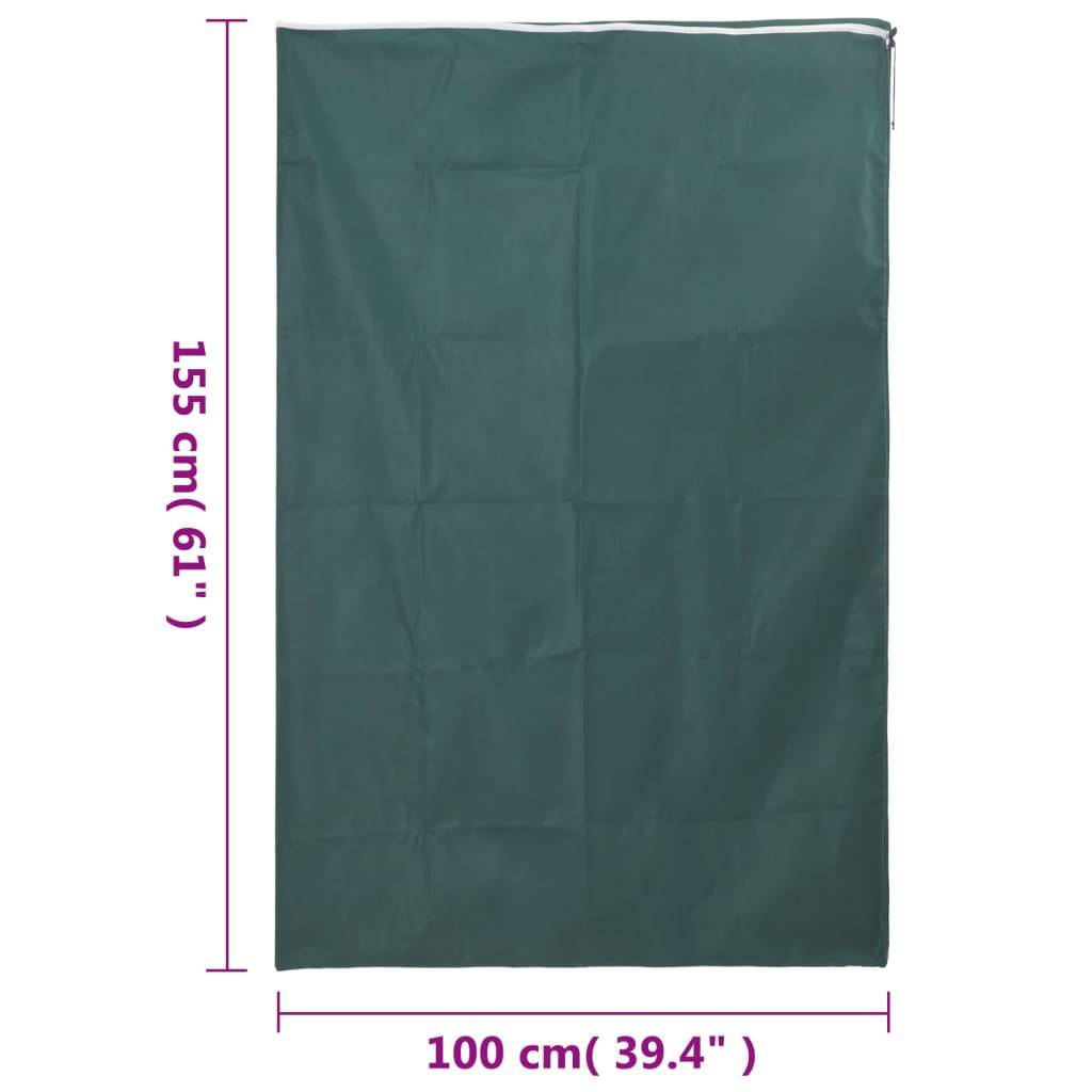 vidaXL Wintervlies mit Reißverschluss 10 Stk. 70 g/m² 1x1,55 m