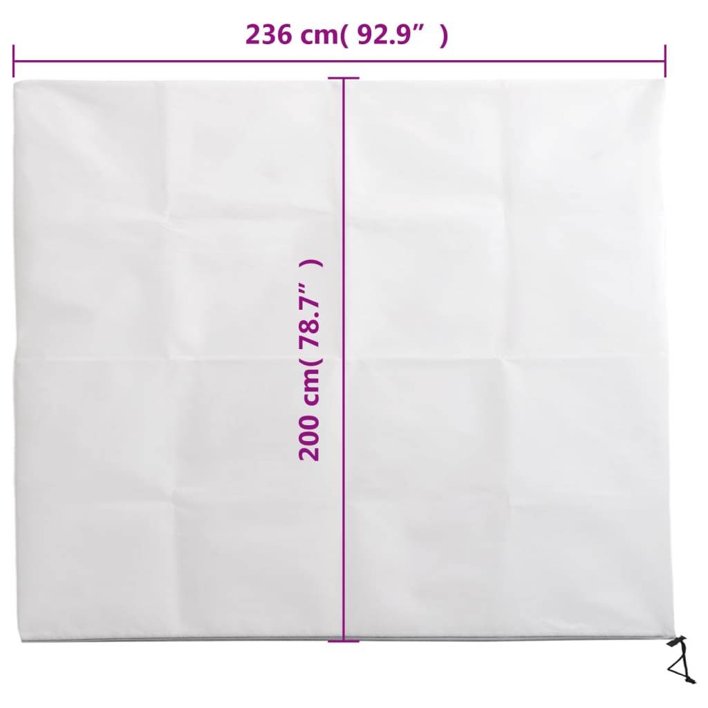 vidaXL Wintervlies mit Reißverschluss 4 Stk. 70 g/m² 2,36x2 m