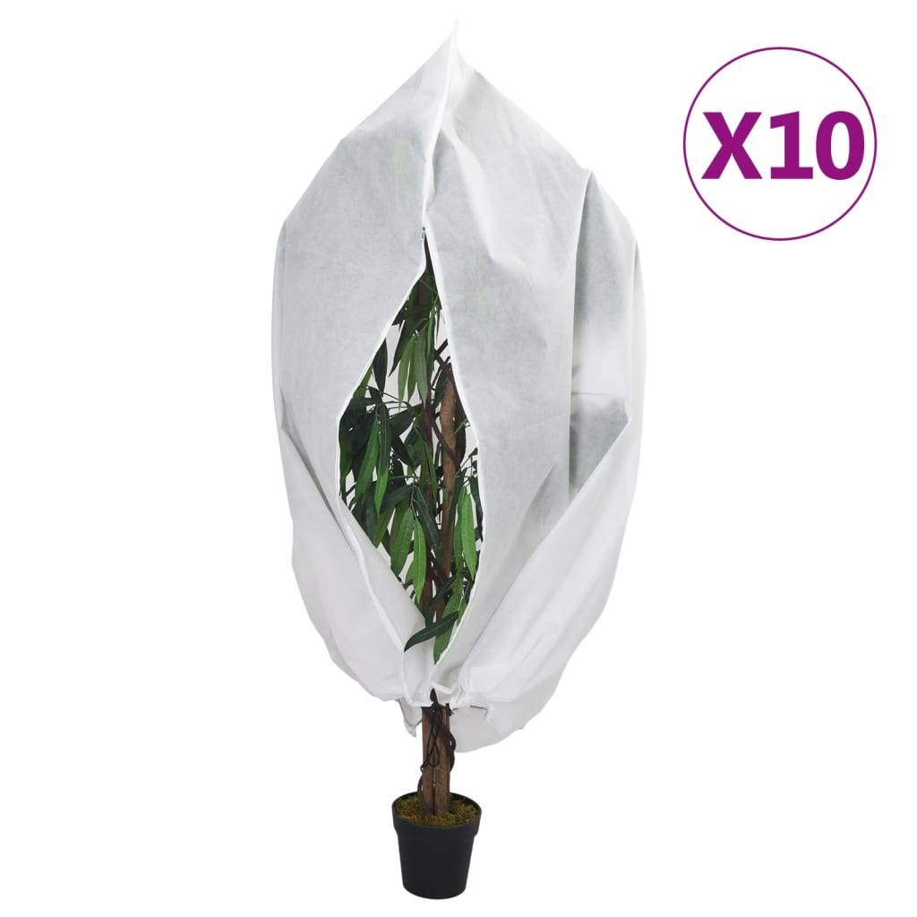 vidaXL Wintervlies mit Reißverschluss 10 Stk. 70 g/m² 3,93x3,5 m