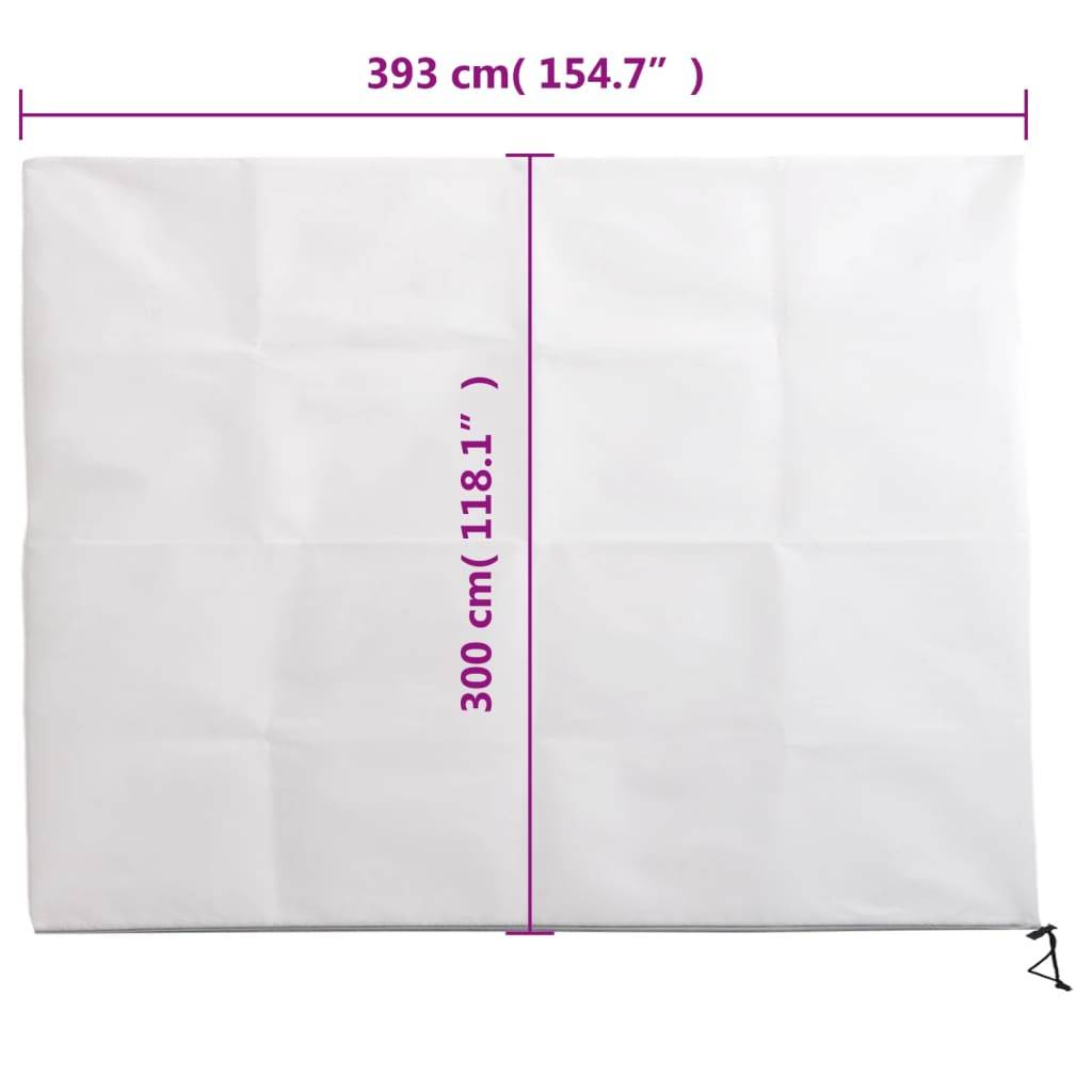 vidaXL Wintervlies mit Reißverschluss 10 Stk. 70 g/m² 3,93x3 m