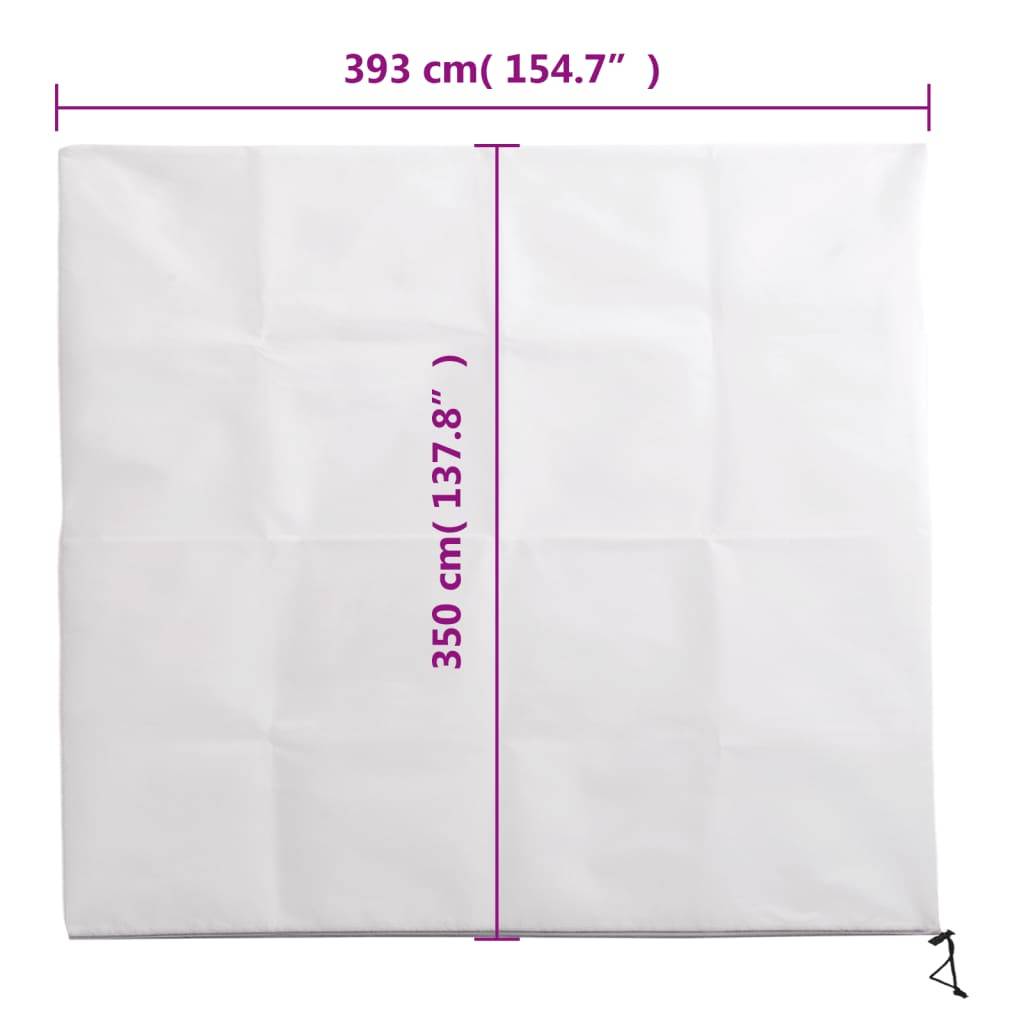 vidaXL Wintervlies mit Reißverschluss 70 g/m² 3,93x3,5 m