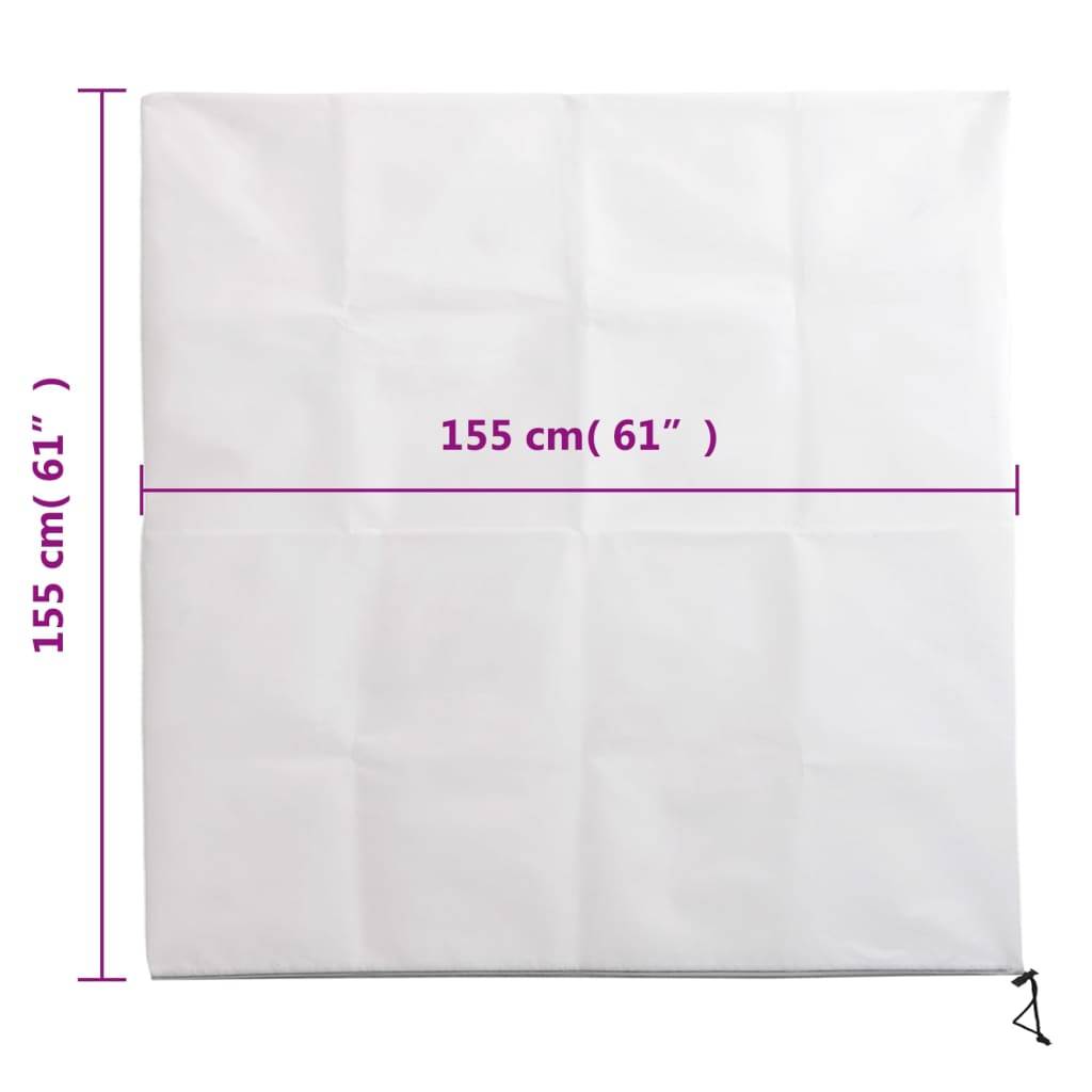 vidaXL Wintervlies mit Reißverschluss 4 Stk. 70 g/m² 1,55x1,55 m