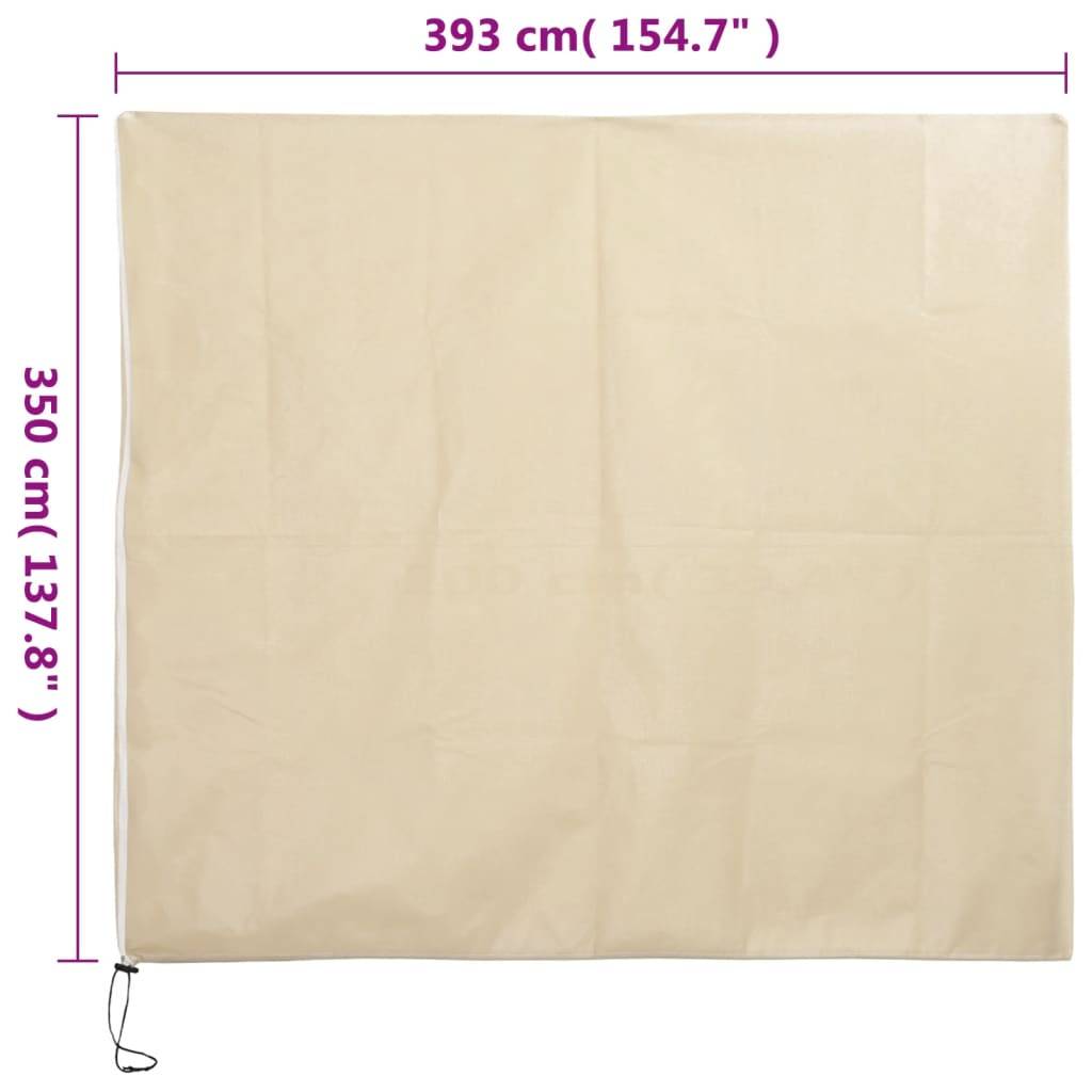 vidaXL Wintervlies mit Reißverschluss 10 Stk. 70 g/m² 3,93x3,5 m