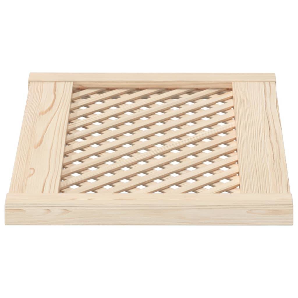 vidaXL Schranktüren 2 Stk. Gitterdesign 59,5x39,5 cm Massivholz Kiefer