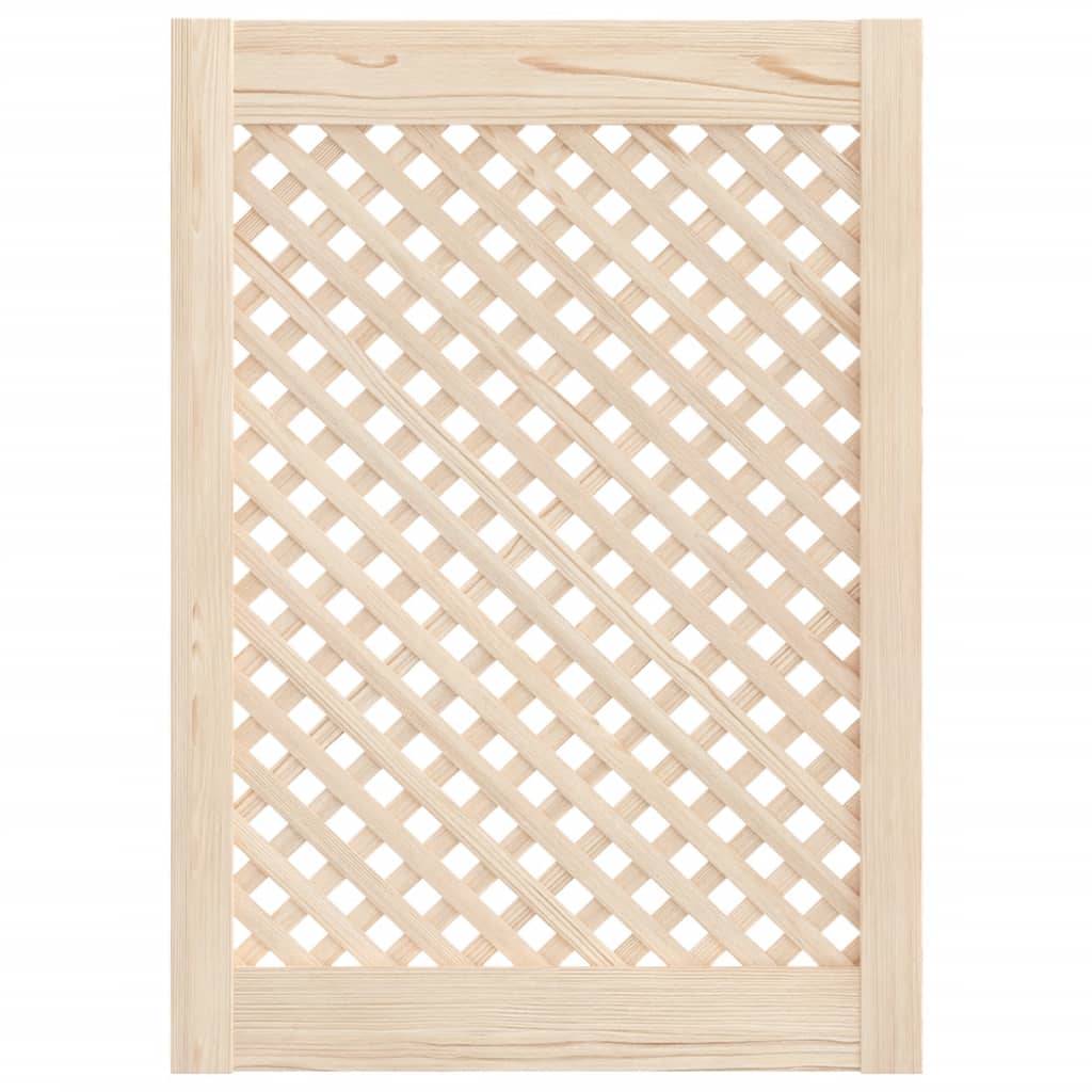 vidaXL Schranktüren 2 Stk. Gitterdesign 49,5x69 cm Massivholz Kiefer