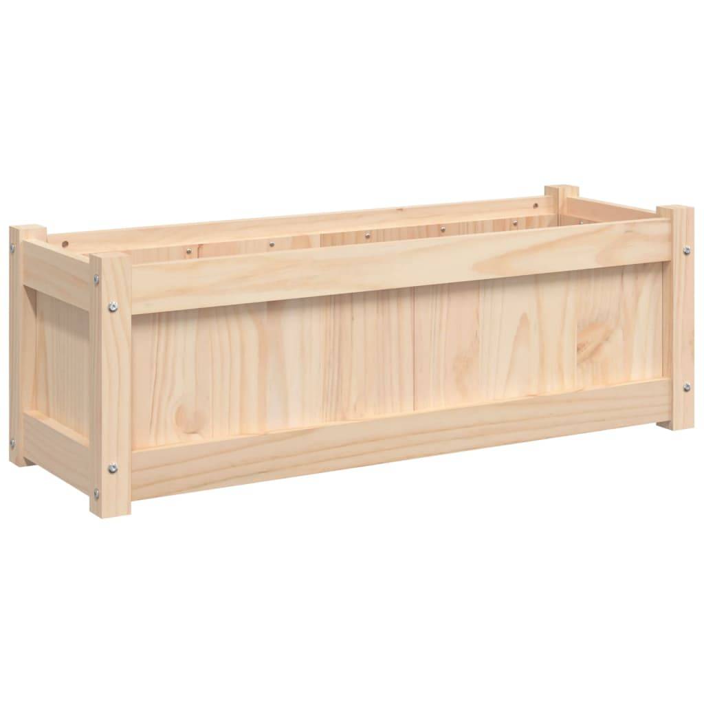 vidaXL Pflanzkübel 90x31x31 cm Massivholz Kiefer