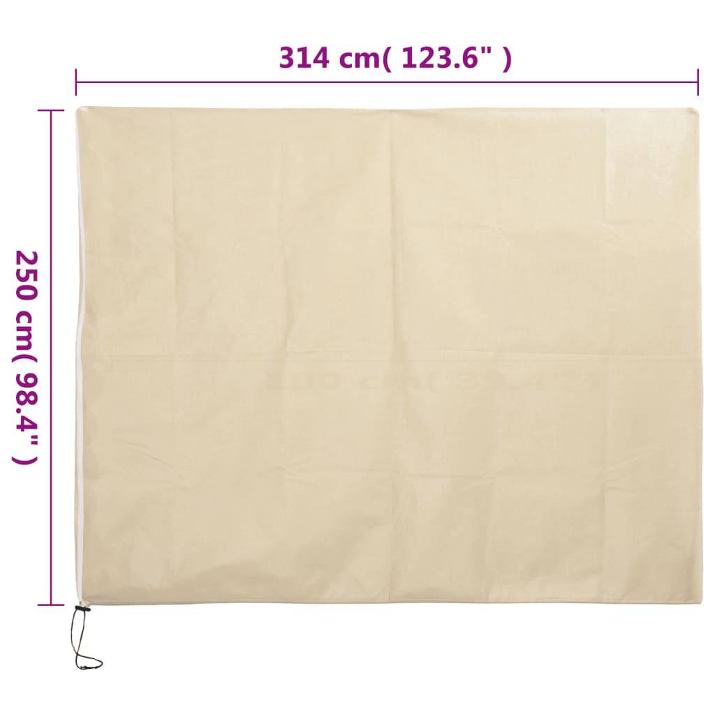 vidaXL Wintervlies mit Reißverschluss 10 Stk. 70 g/m² 3,14x2,5 m