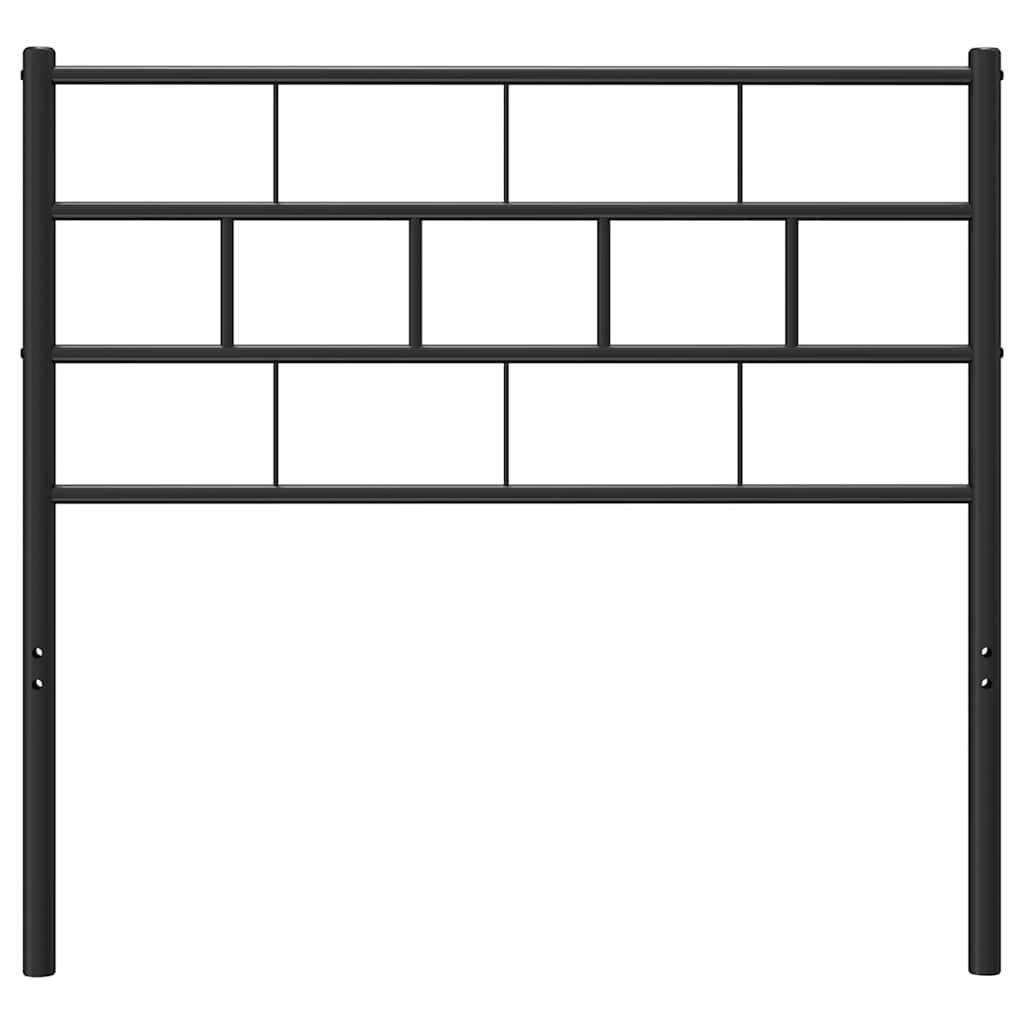 vidaXL Kopfteil Metall Schwarz 100 cm