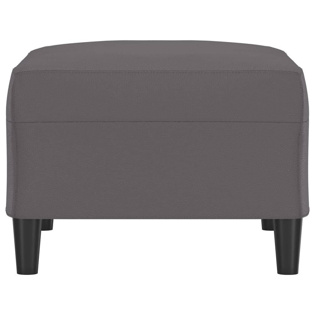 vidaXL Fußhocker Grau 70x55x41 cm Kunstleder