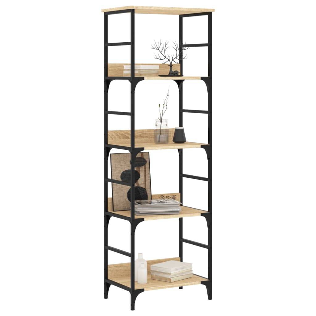 vidaXL Bücherregal Sonoma-Eiche 50x33x153 cm Holzwerkstoff