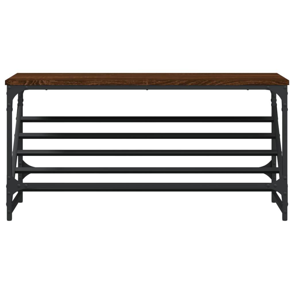 vidaXL Schuhregal Braun Eichen-Optik 90x30x45 cm Holzwerkstoff