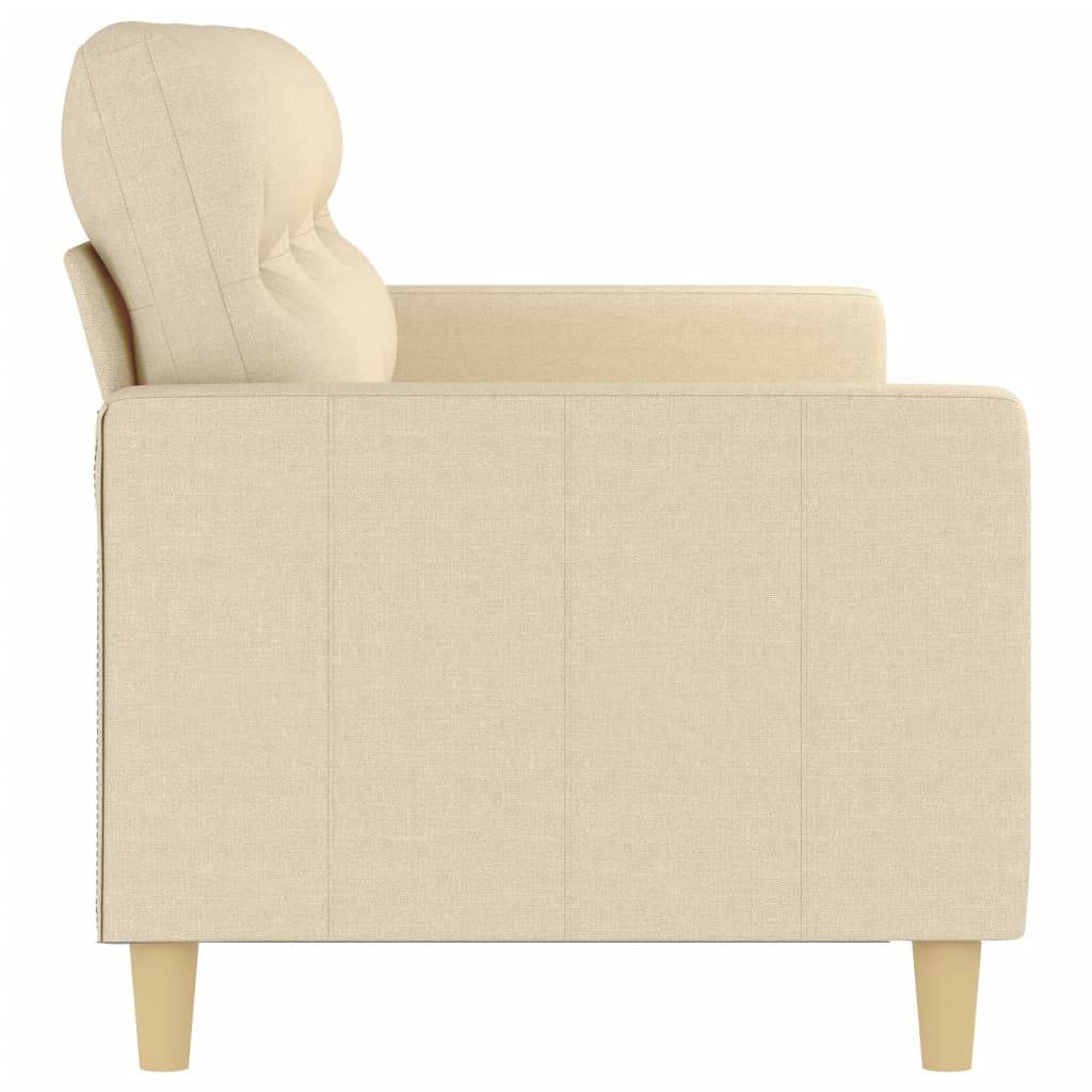 vidaXL 3-Sitzer-Sofa Creme 180 cm Stoff