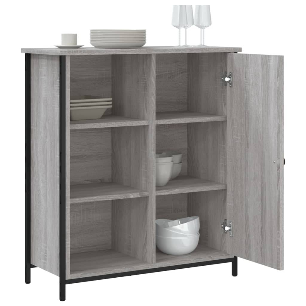 vidaXL Sideboard Grau Sonoma 70x30x80 cm Holzwerkstoff