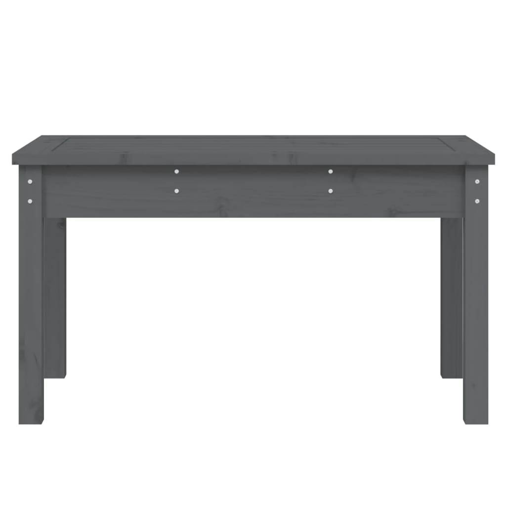vidaXL Gartenbank Grau 80x44x45 cm Massivholz Kiefer
