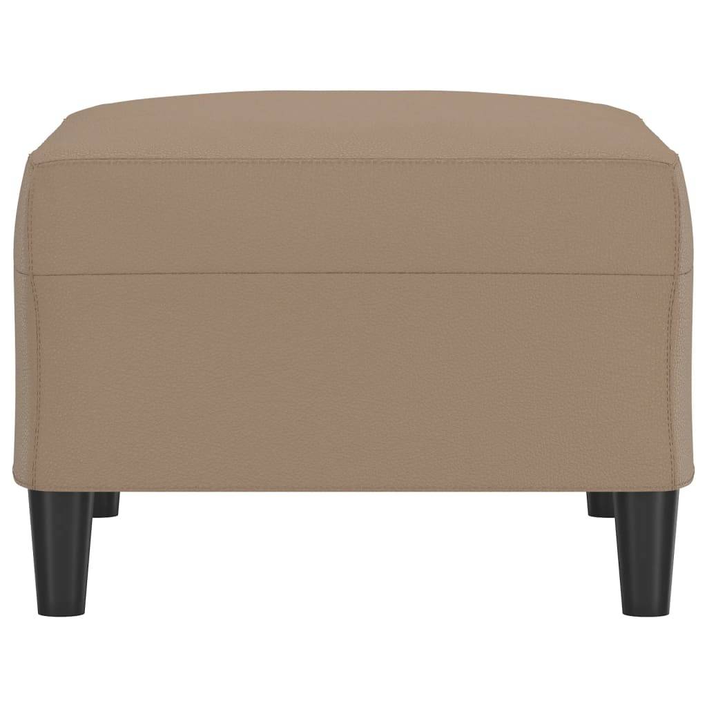 vidaXL Fußhocker Cappuccino-Braun 70x55x41 cm Kunstleder
