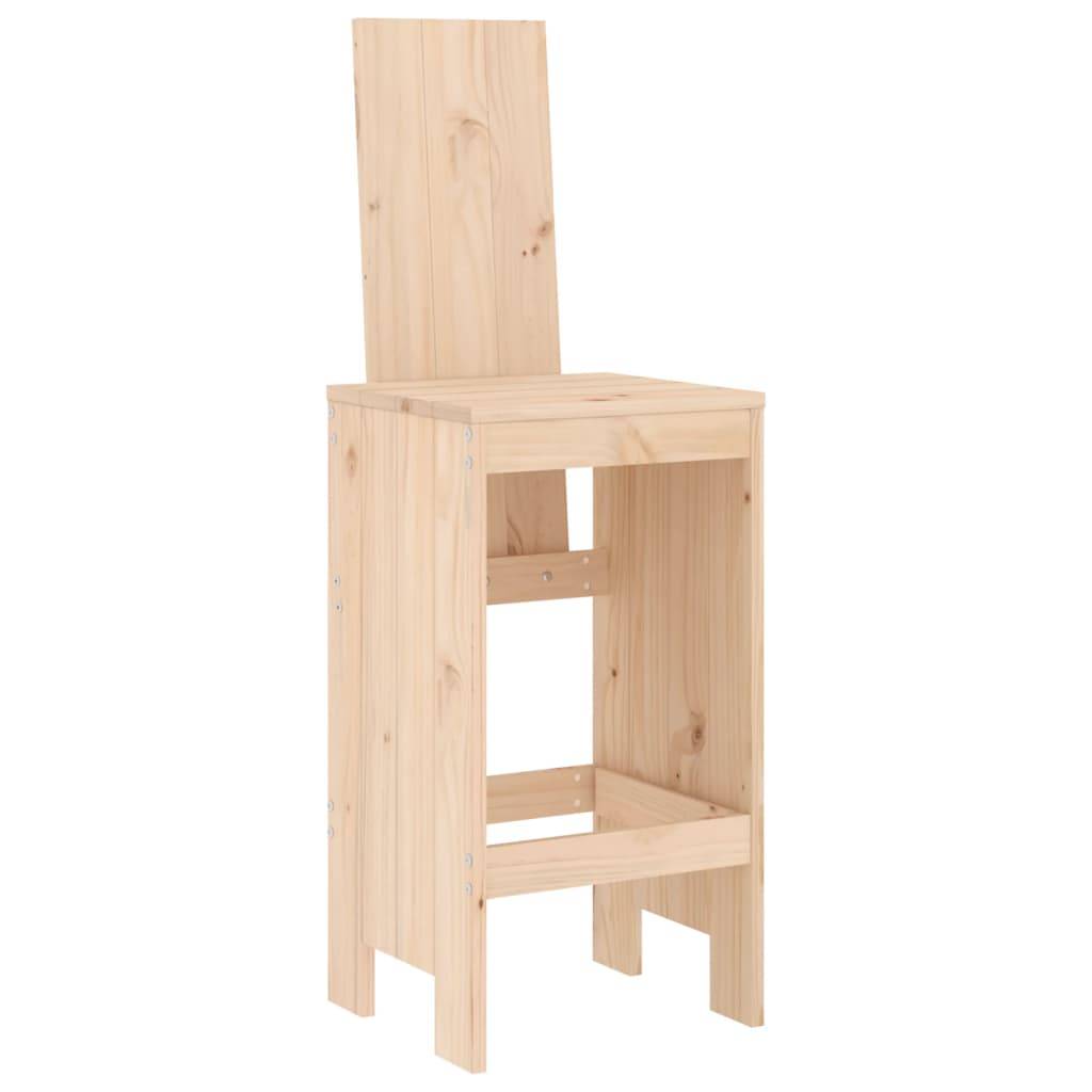 vidaXL 7-tlg. Gartenbar-Set Massivholz Kiefer