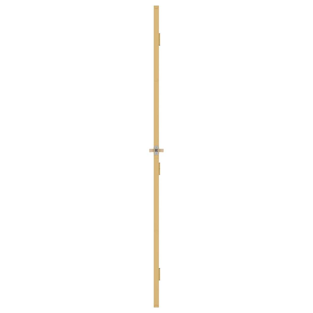 vidaXL Innentür Schlank Golden 93x201,5 cm Hartglas und Aluminium