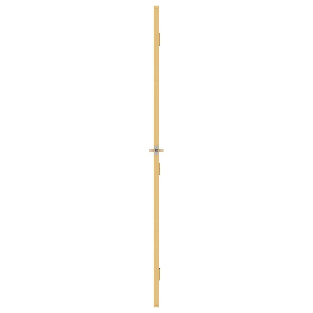 vidaXL Innentür Schlank Golden 93x201,5 cm Hartglas und Aluminium
