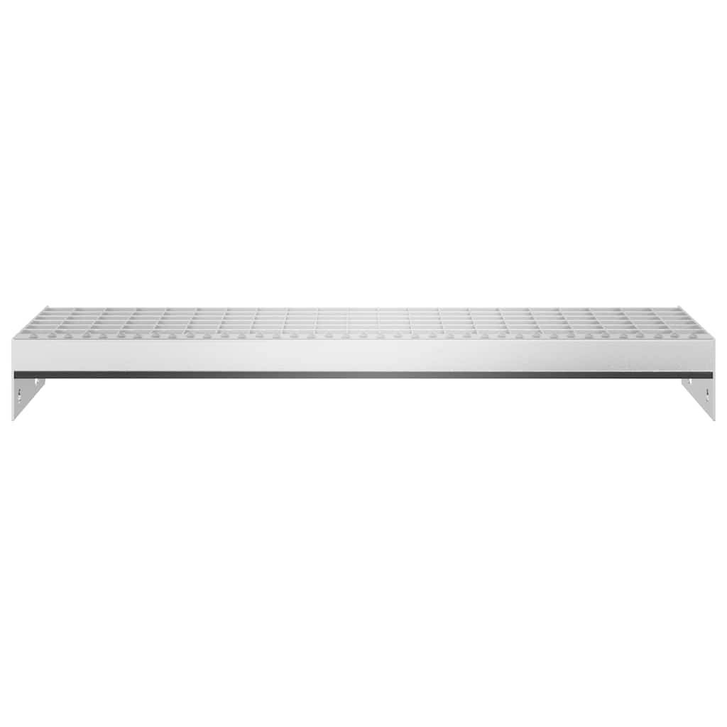 vidaXL Gitterroststufe 60x24x7 cm Verzinkter Stahl
