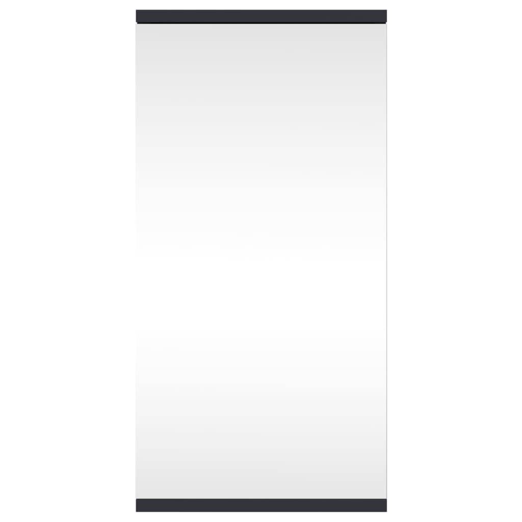 vidaXL Eck-Spiegelschrank Grau 30x24x60 cm