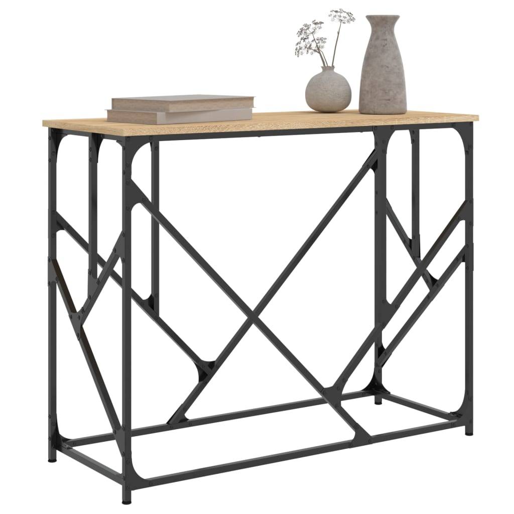 vidaXL Konsolentisch Sonoma-Eiche 100x40x80 cm Holzwerkstoff