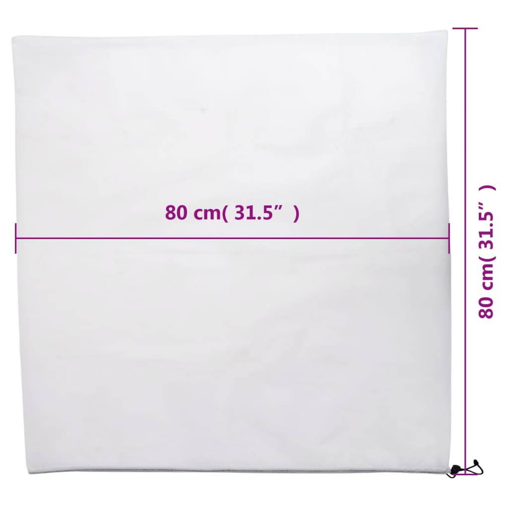 vidaXL Wintervlies mit Kordelzug 4 Stk. 70 g/m² 0,8x0,8 m