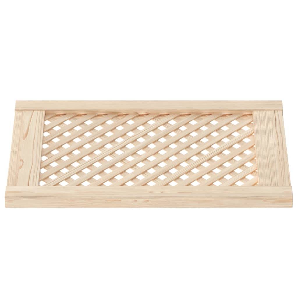 vidaXL Schranktüren 2 Stk. Gitterdesign 39,5x61,5 cm Massivholz Kiefer