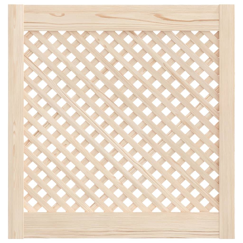 vidaXL Schranktüren 2 Stk. Gitterdesign 59,5x61,5 cm Massivholz Kiefer
