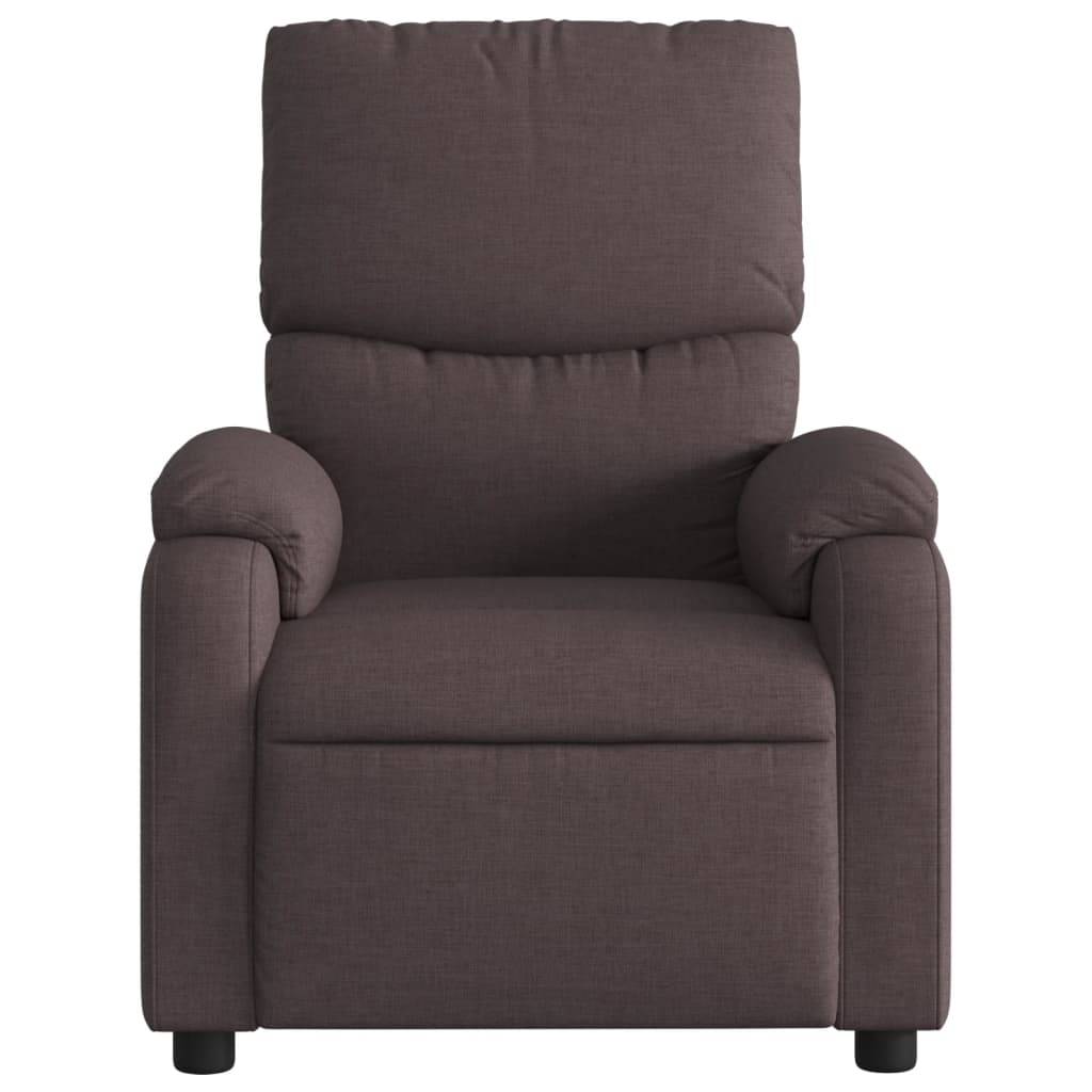 vidaXL Massagesessel Dunkelbraun Stoff