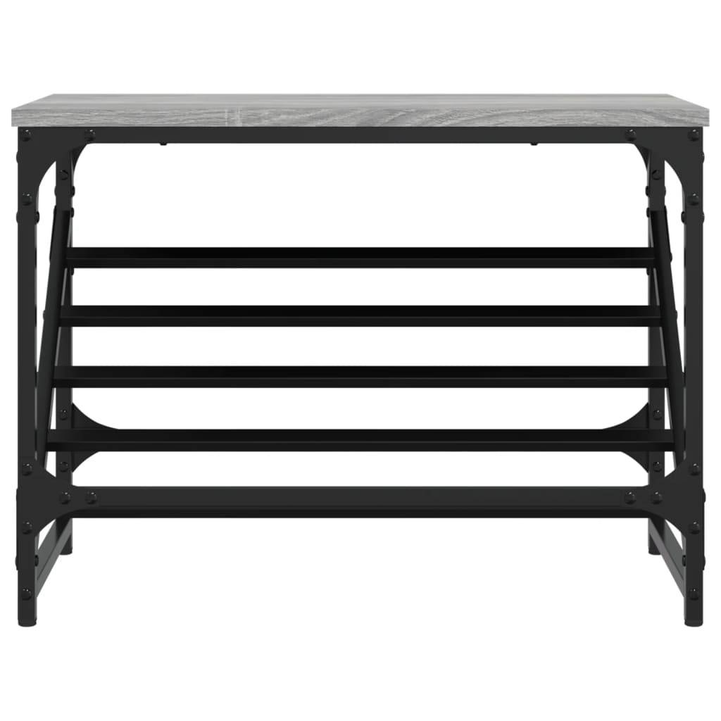 vidaXL Schuhregal Grau Sonoma 60x30x45 cm Holzwerkstoff