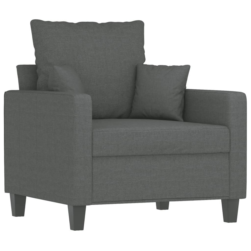 vidaXL Sessel Dunkelgrau 60 cm Stoff
