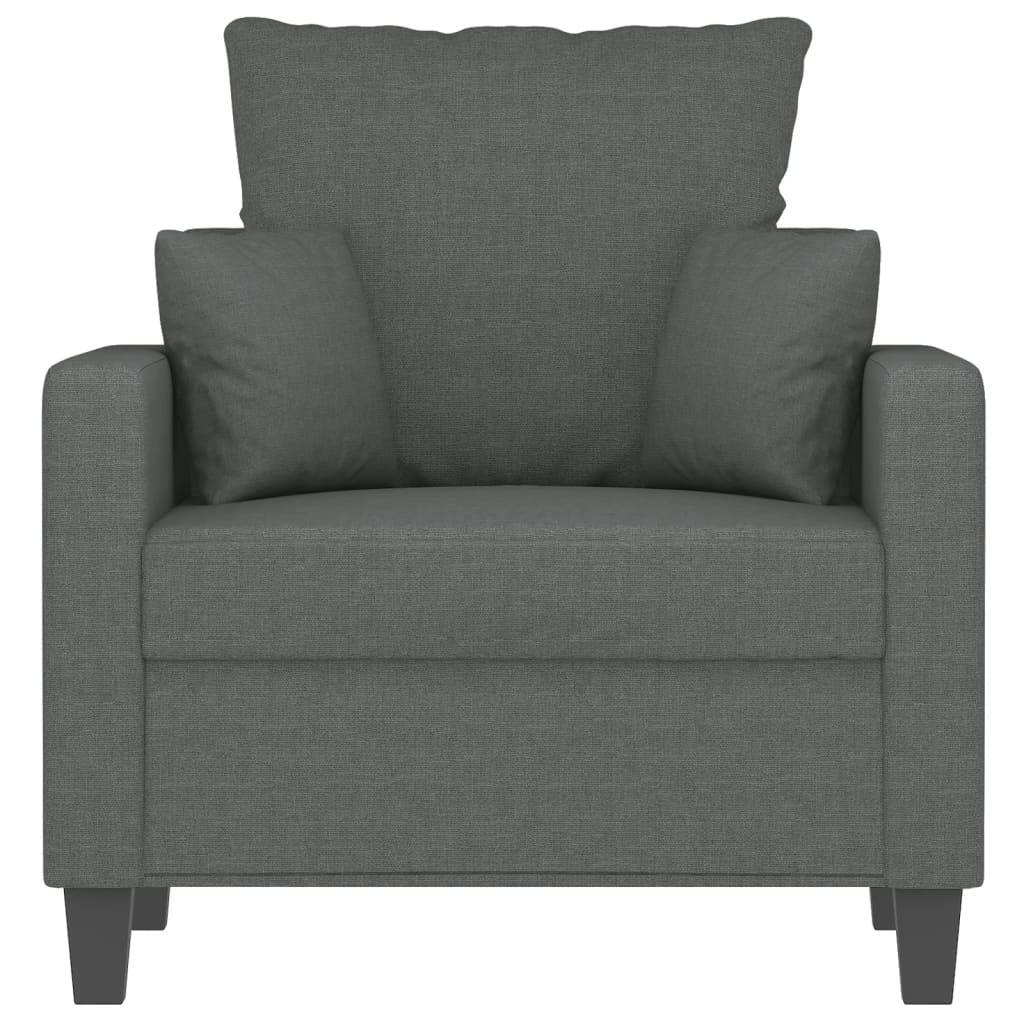 vidaXL Sessel Dunkelgrau 60 cm Stoff