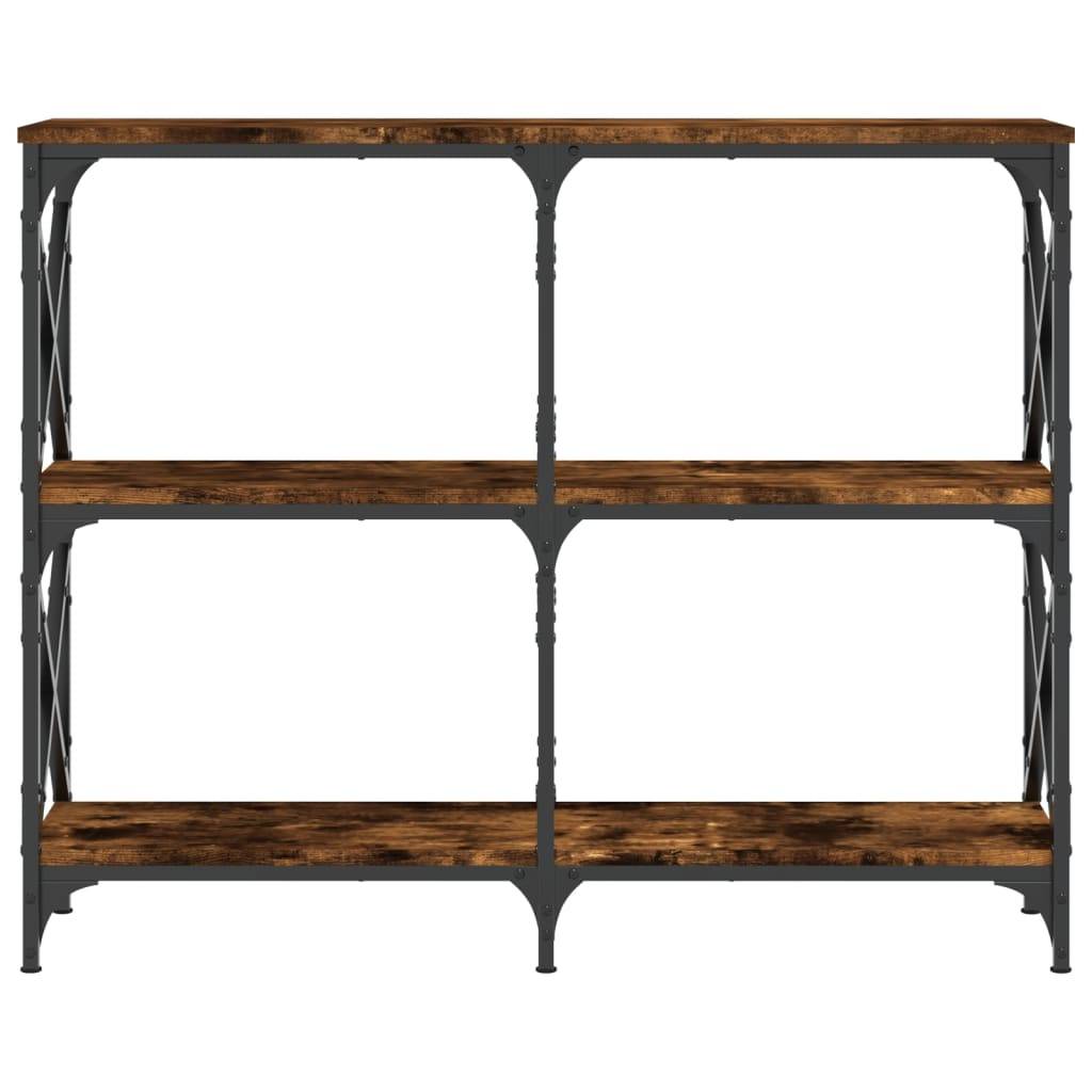 vidaXL Konsolentisch Räuchereiche 100x28x80,5 cm Holzwerkstoff