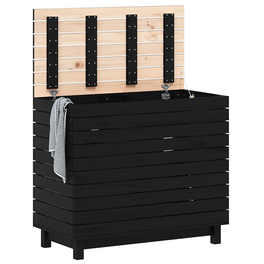 vidaXL Wäschetruhe 88,5x44x76 cm Massivholz Kiefer