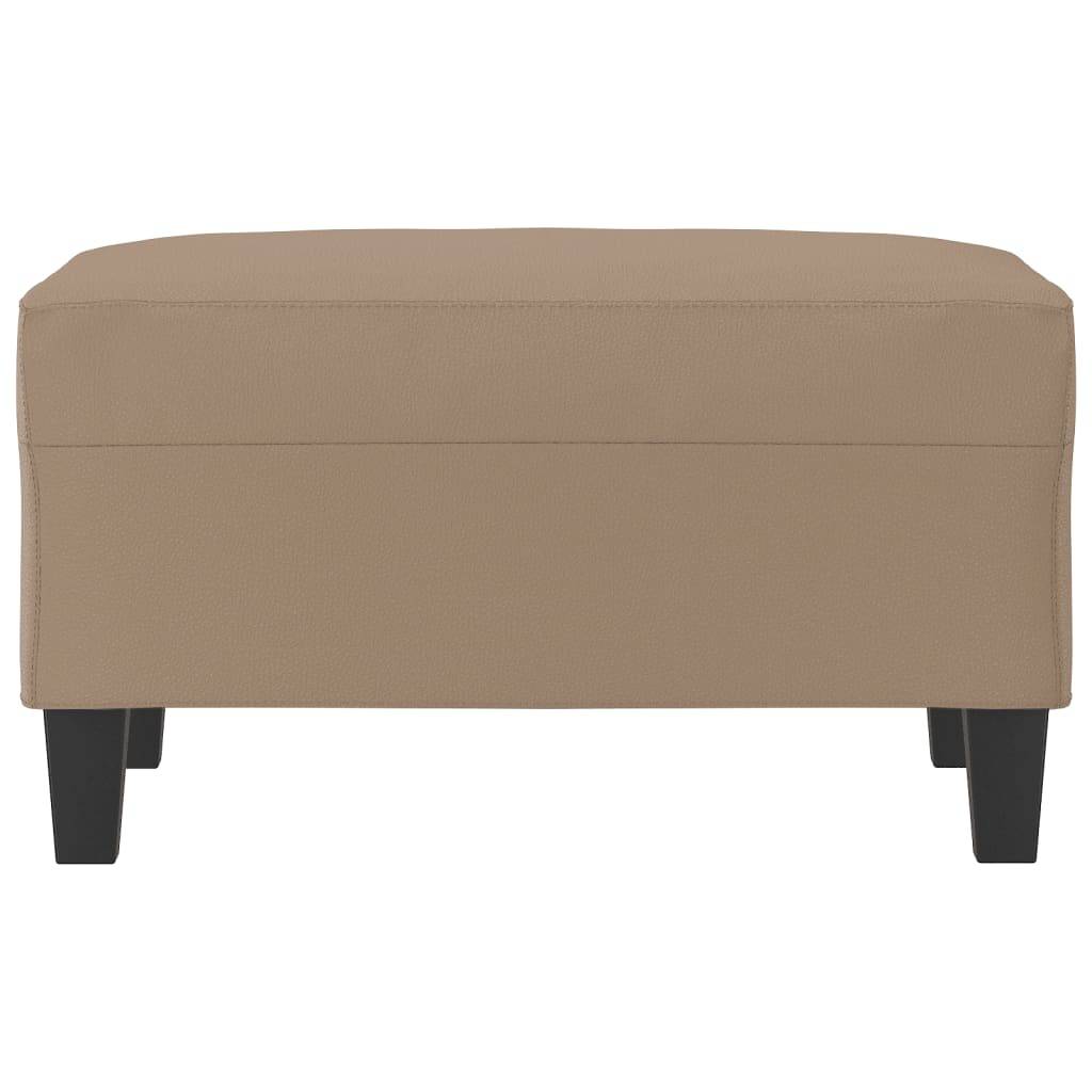 vidaXL Fußhocker Cappuccino-Braun 70x55x41 cm Kunstleder