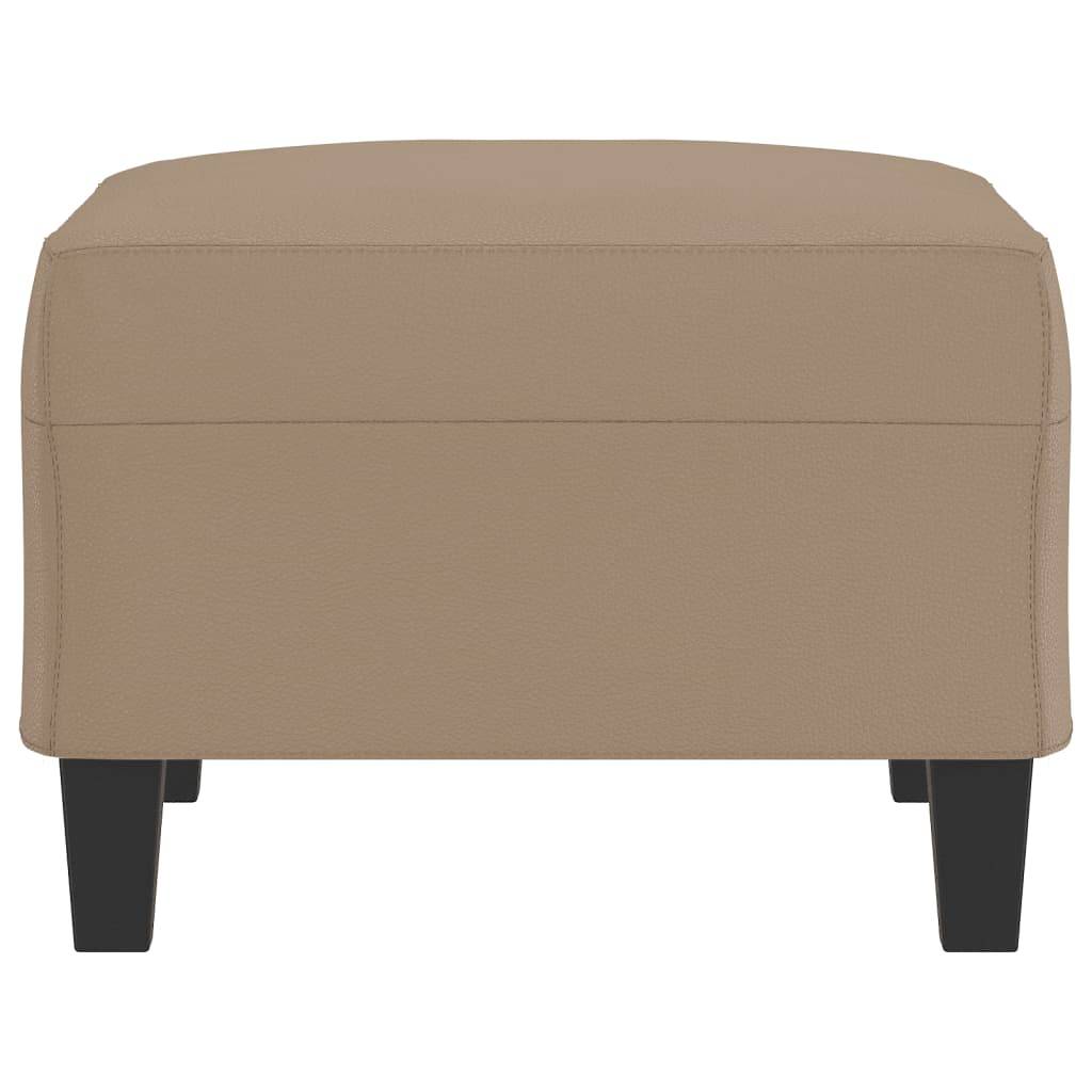 vidaXL Fußhocker Cappuccino-Braun 70x55x41 cm Kunstleder