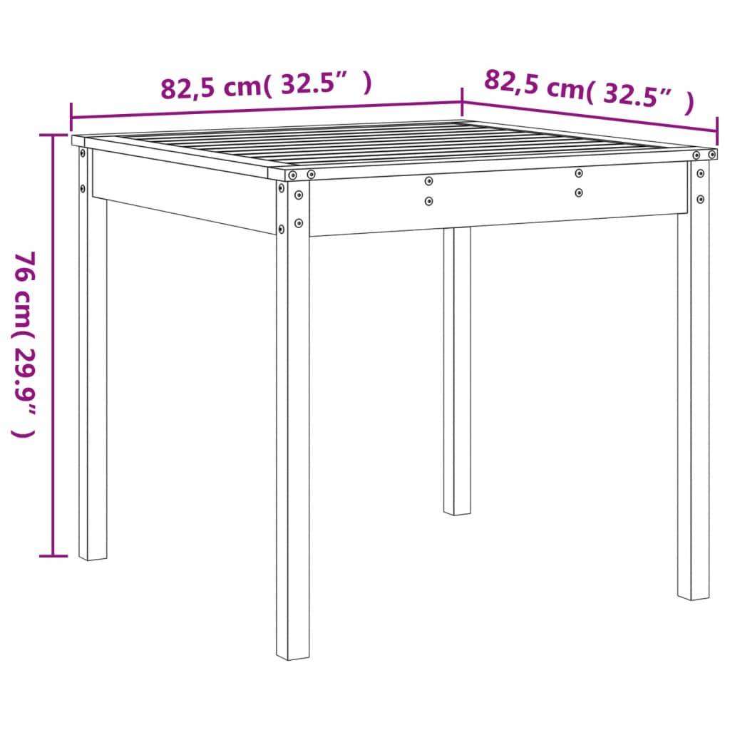 vidaXL 3-tlg. Garten-Bistro-Set Grau Massivholz Kiefer