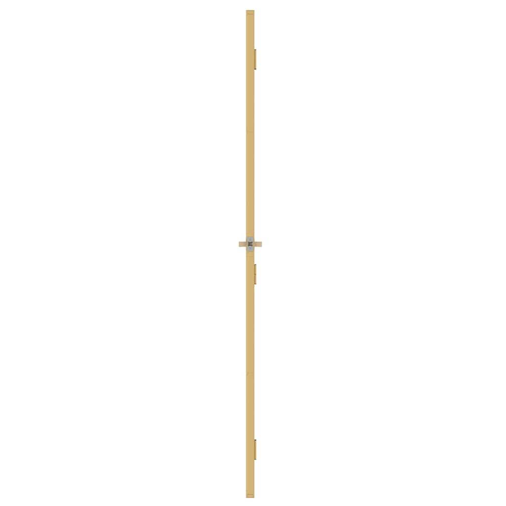 vidaXL Innentür Schlank Golden 76x201,5 cm Hartglas und Aluminium