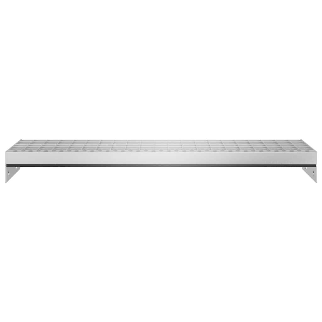 vidaXL Gitterroststufe 70x24x7 cm Verzinkter Stahl