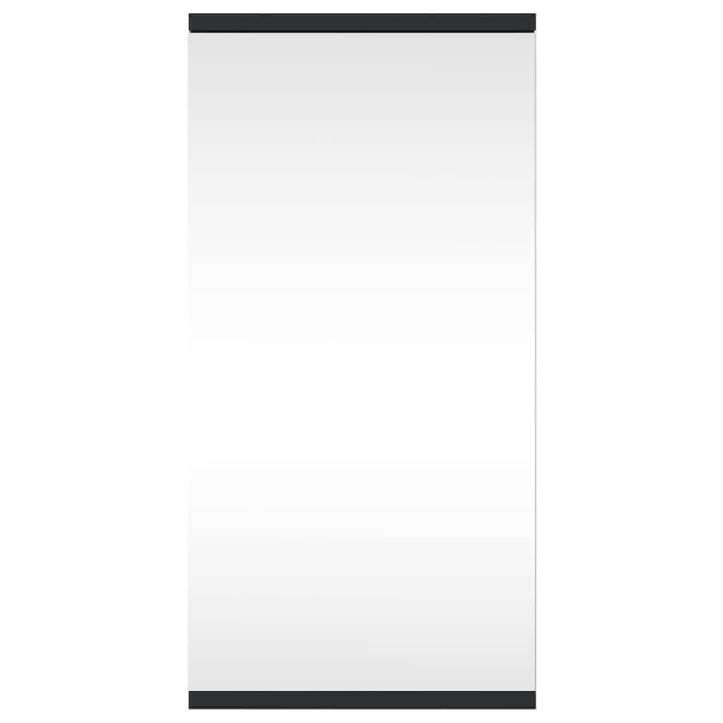 vidaXL Eck-Spiegelschrank Schwarz 30x24x60 cm