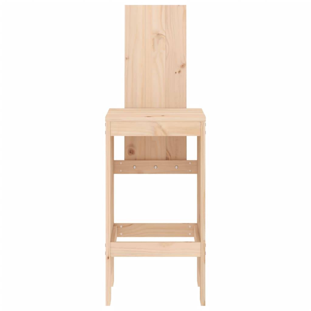 vidaXL Barhocker 2 Stk. 40x42x120 cm Massivholz Kiefer