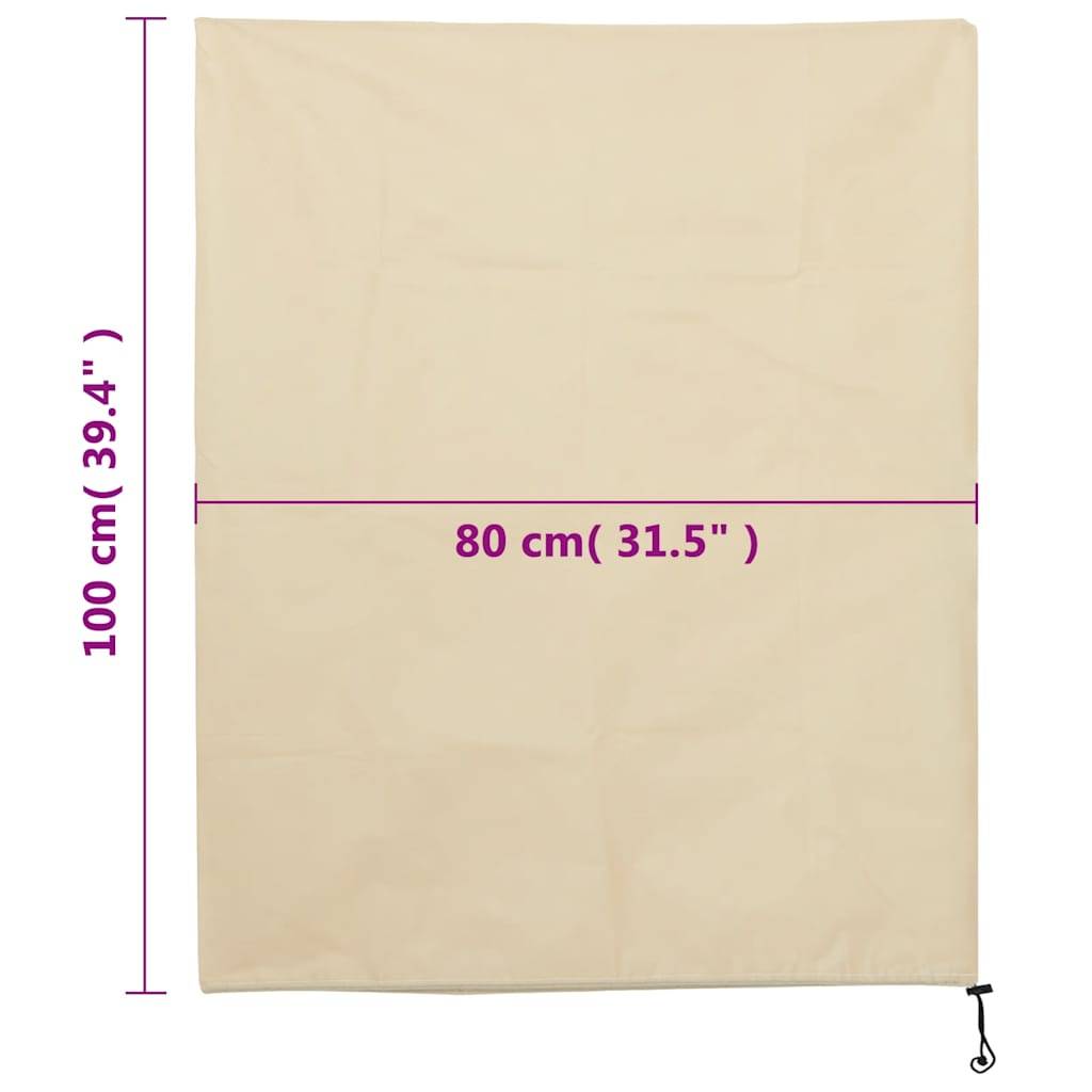 vidaXL Wintervlies mit Kordelzug 4 Stk. 70 g/m² 0,8x1 m
