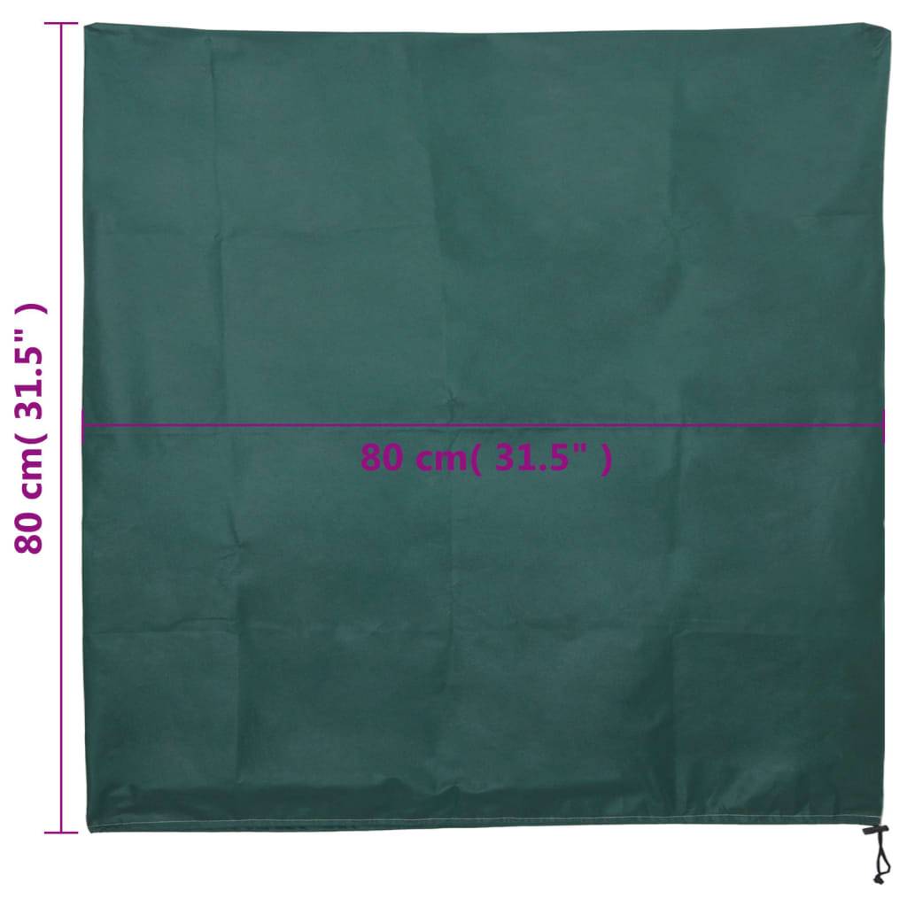 vidaXL Wintervlies mit Kordelzug 4 Stk. 70 g/m² 0,8x0,8 m