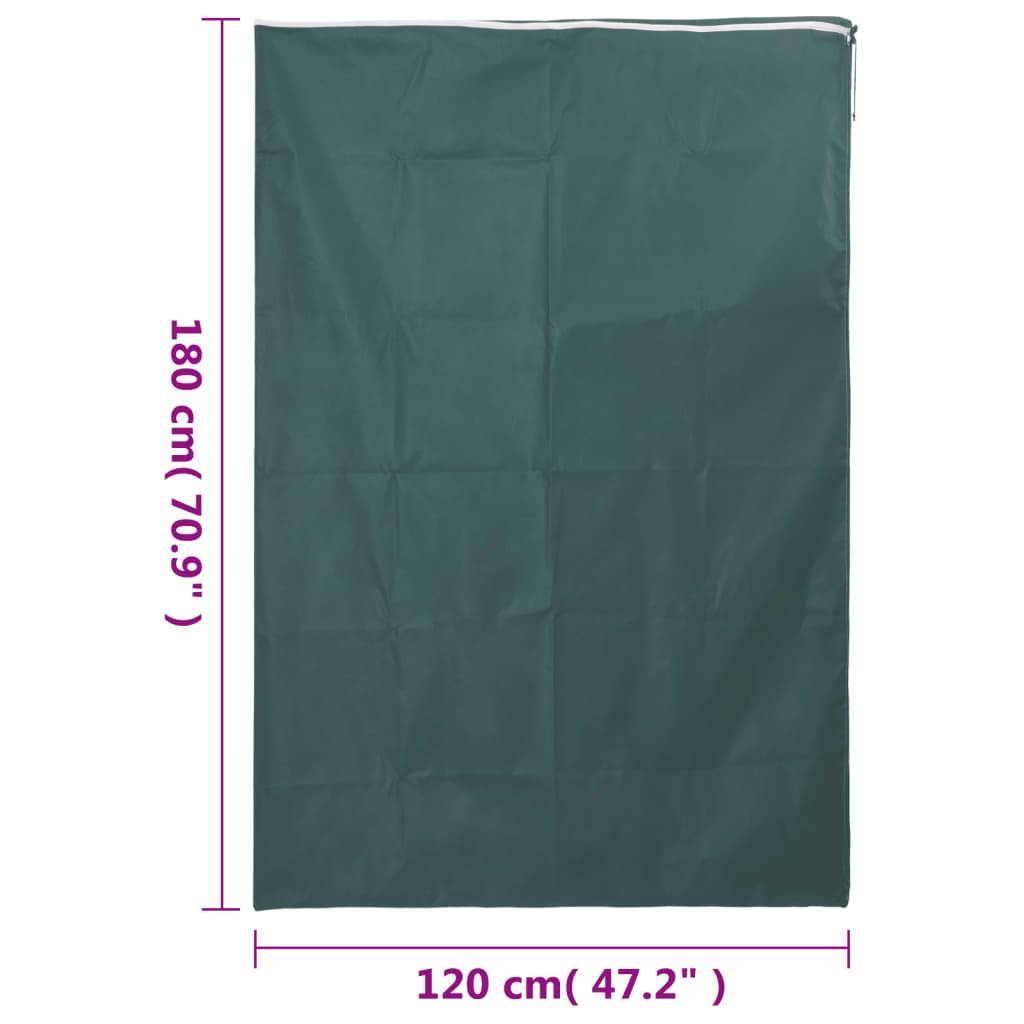 vidaXL Wintervlies mit Reißverschluss 2 Stk. 70 g/m² 1,2x1,8 m