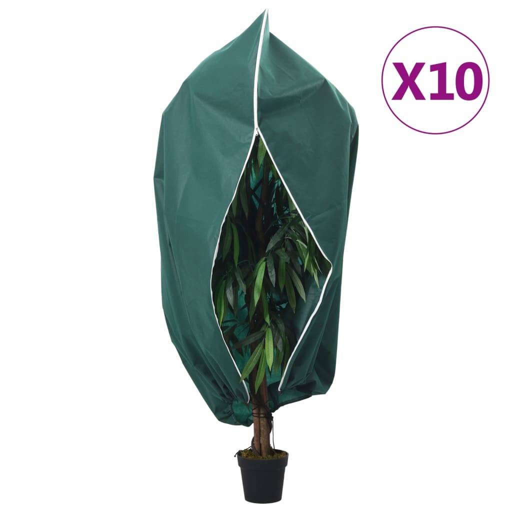 vidaXL Wintervlies mit Reißverschluss 10 Stk. 70 g/m² 3,93x3,5 m