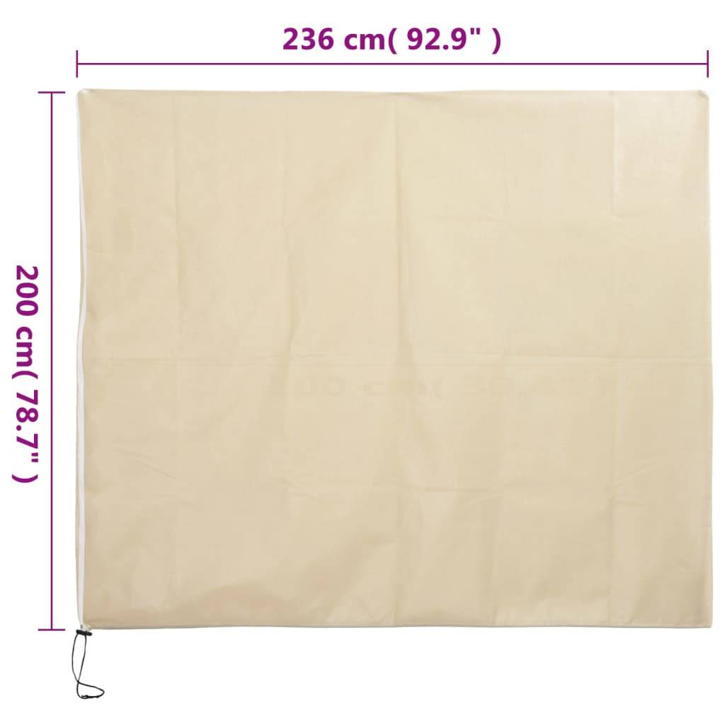 vidaXL Wintervlies mit Reißverschluss 10 Stk. 70 g/m² 2,36x2 m