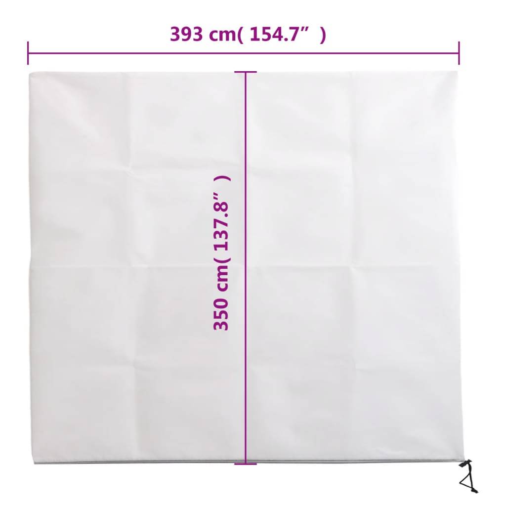 vidaXL Wintervlies mit Reißverschluss 2 Stk. 70 g/m² 3,93x3,5 m