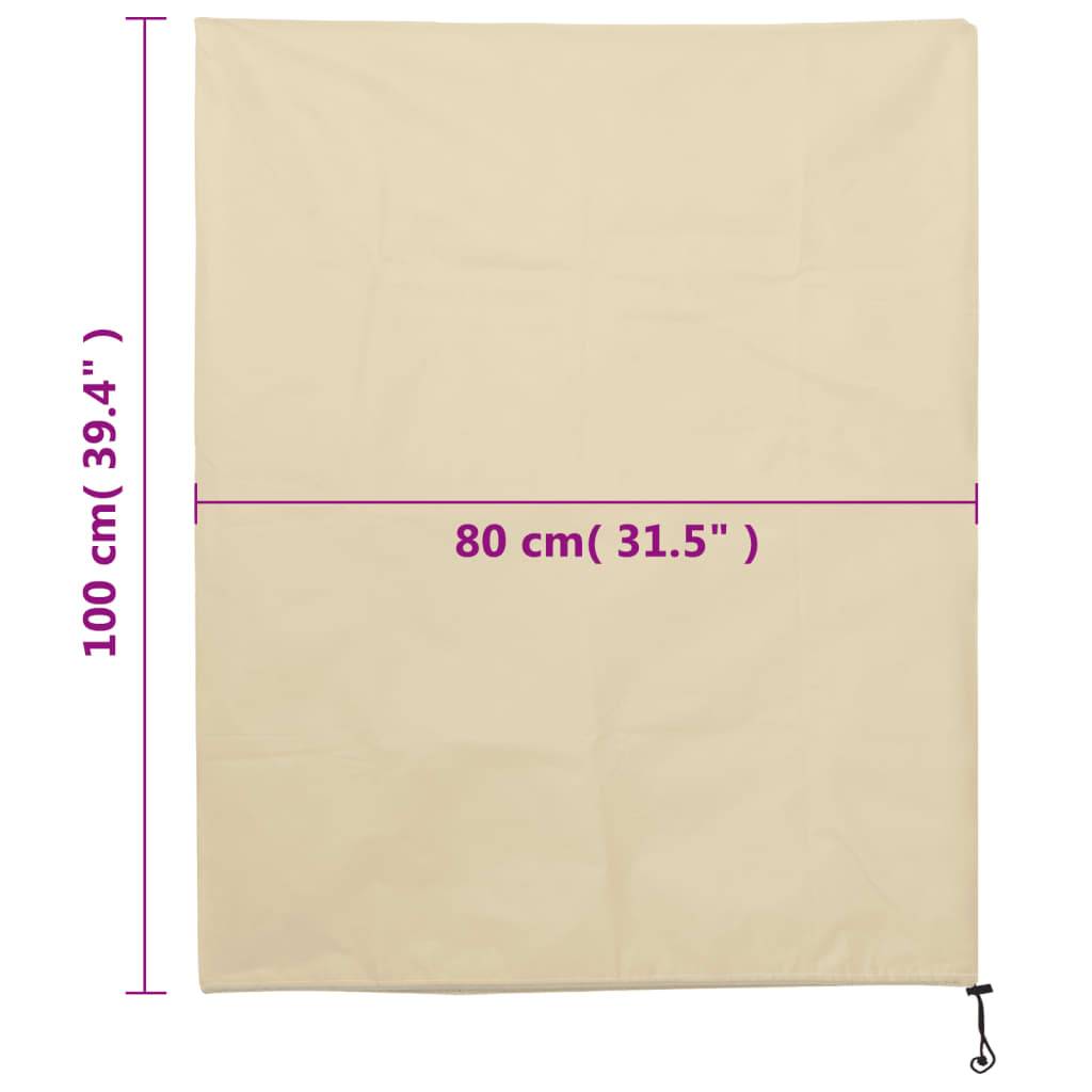 vidaXL Wintervlies mit Kordelzug 8 Stk. 70 g/m² 0,8x1 m