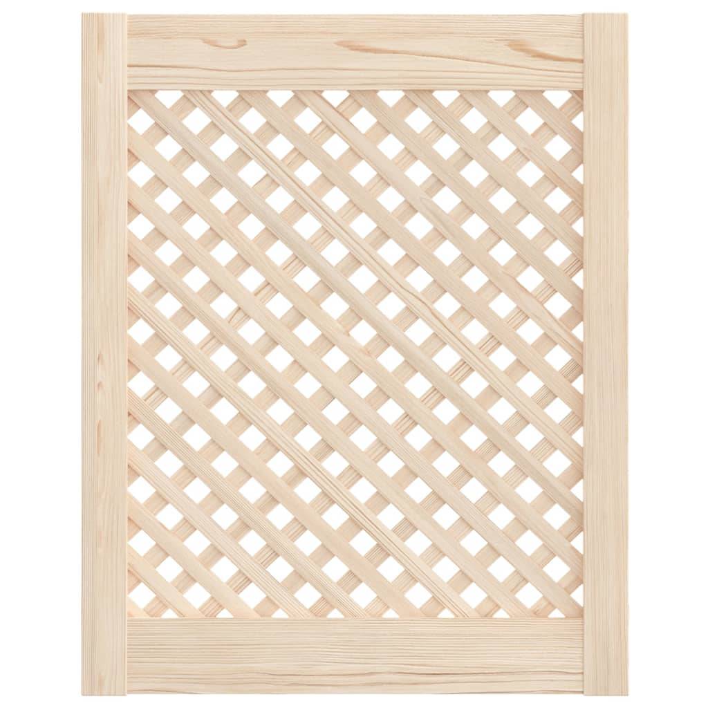 vidaXL Schranktüren 2 Stk. Gitterdesign 49,5x61,5 cm Massivholz Kiefer